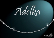 Adélka - náramek rhodium